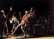 Willem Cornelisz Duyster Carnival Clowns oil